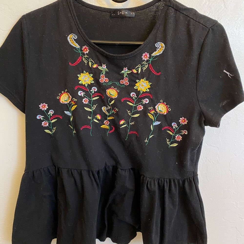 SHEIN floral dress blouse